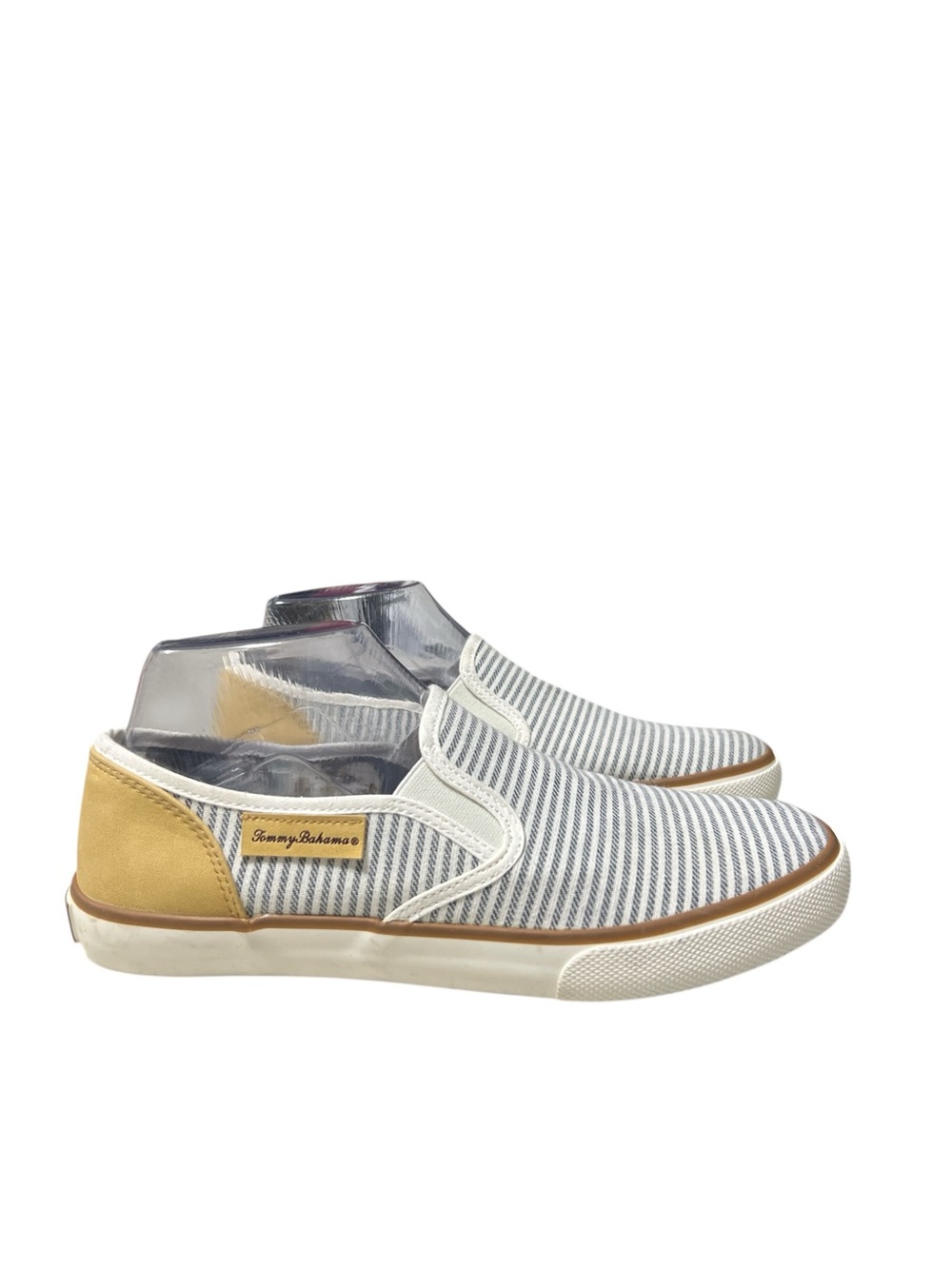TOMMY BAHAMA Stripes Slip On Canvas Shoes